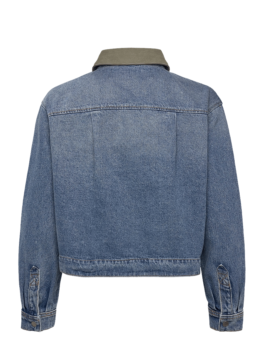 ba&sh - VESTE VIGILIO - forårsjakker - lightusedblue - 2