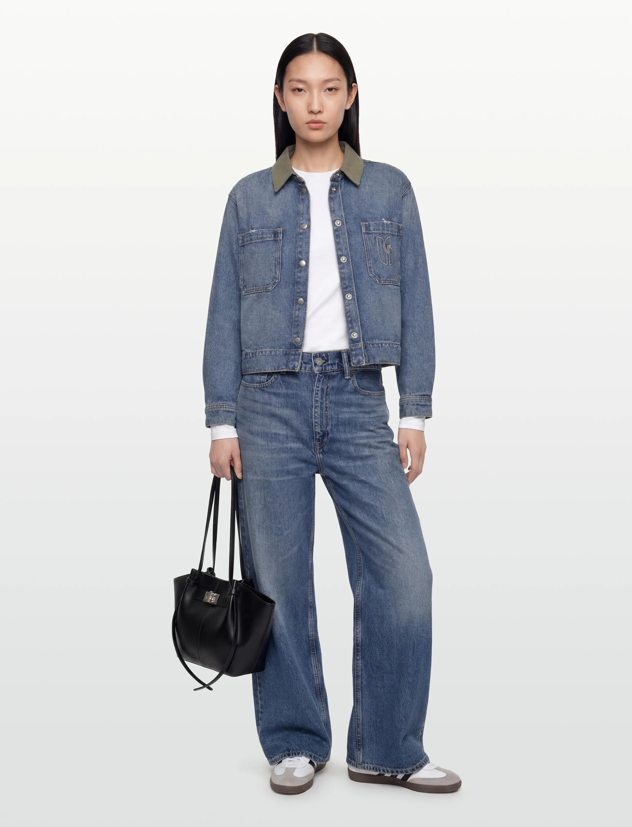 ba&sh VESTE VIGILIO - Denim jackets - LIGHTUSEDBLUE / blue