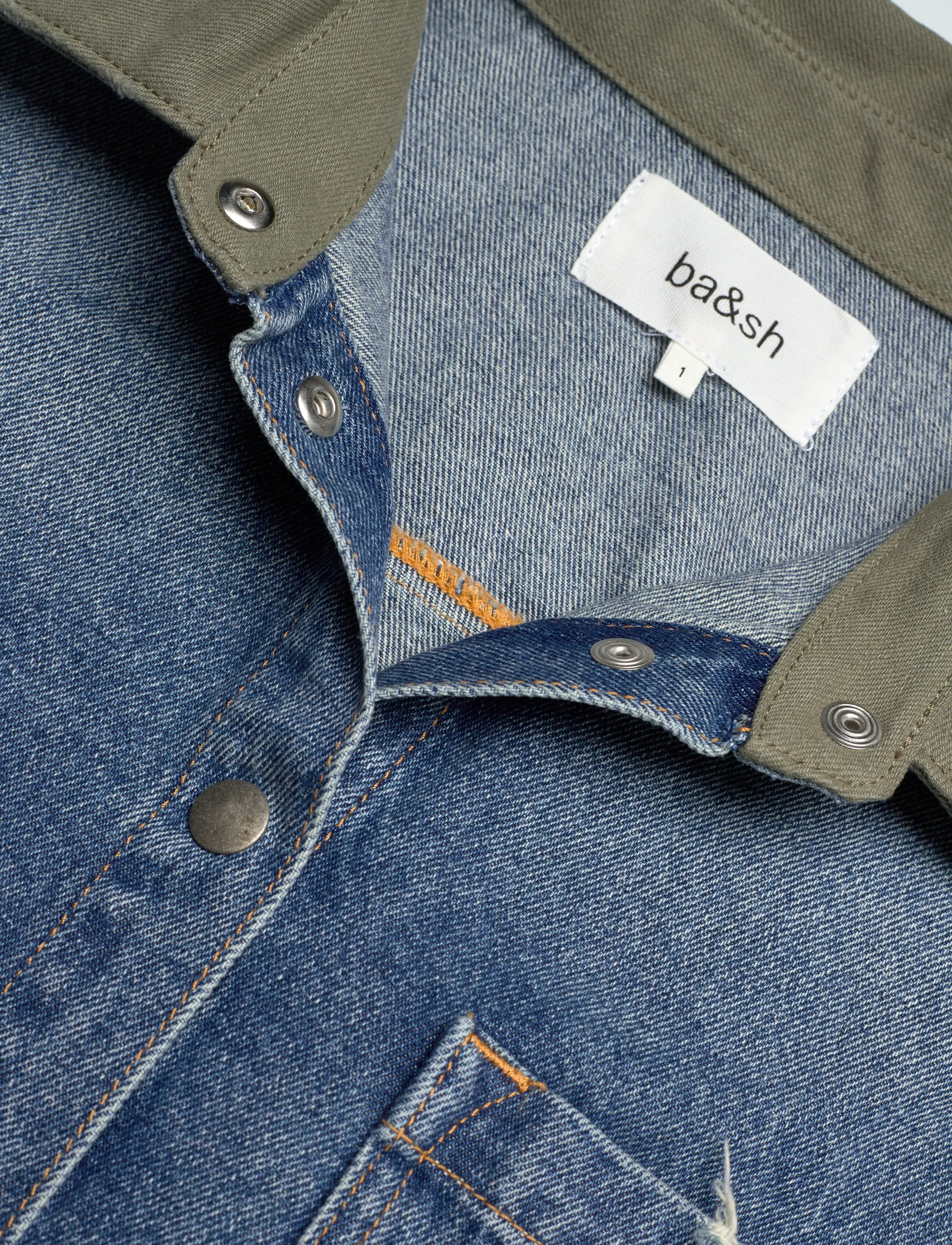 ba&sh - VESTE VIGILIO - forårsjakker - lightusedblue - 5