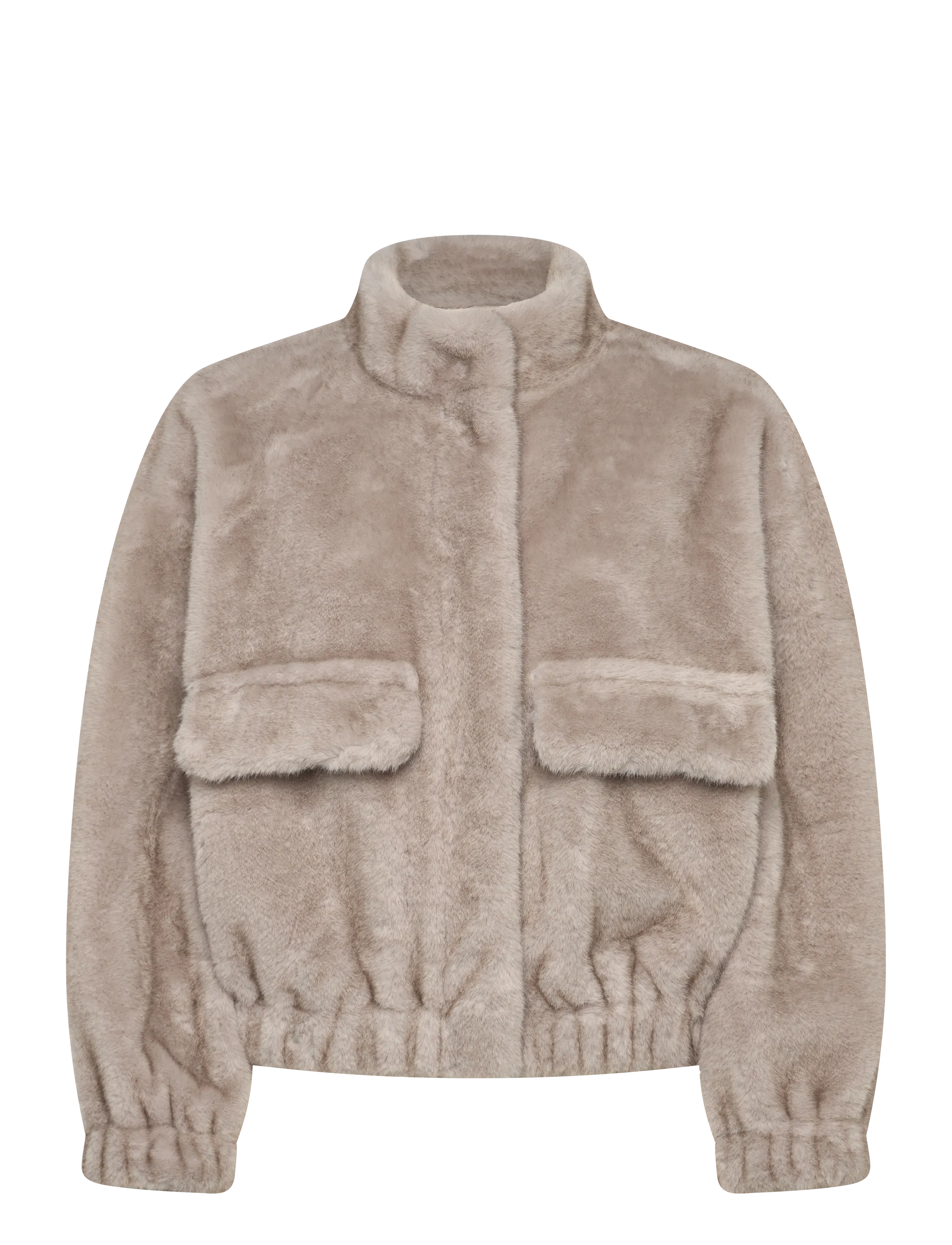 ba&sh PAROS COAT - Kunstpelz - GREY / beige