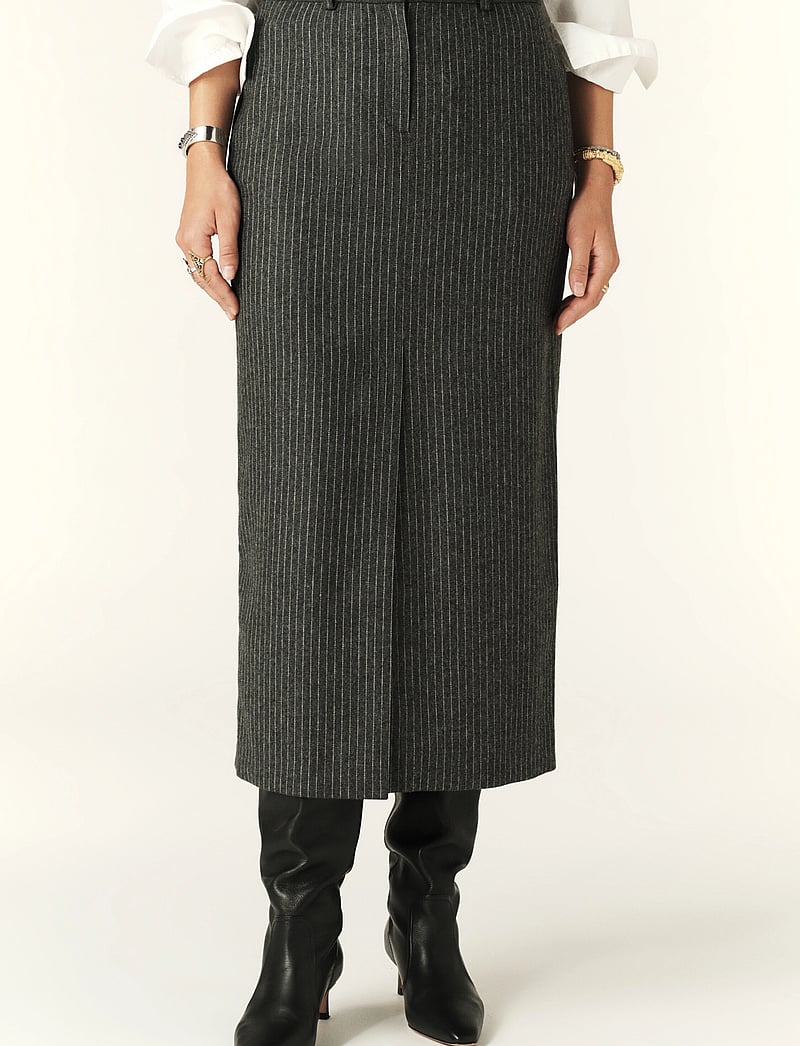 ba&sh - ABISS SKIRT - midi kjolar - anthracite - 0