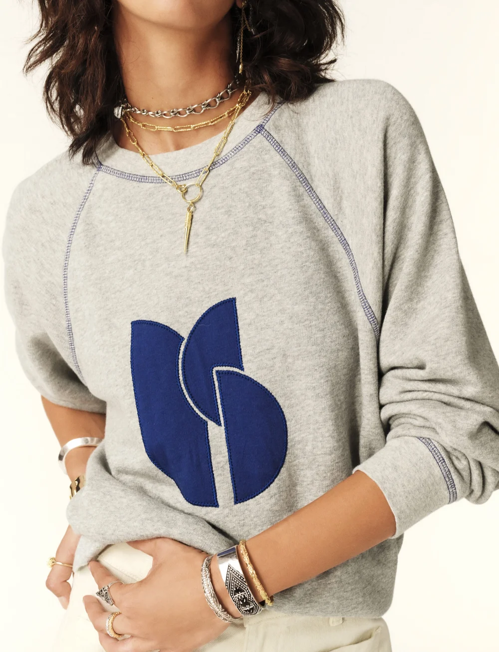 ba&sh - SWEATSHIRT BART - sweatshirts & hoodies - grey - 0