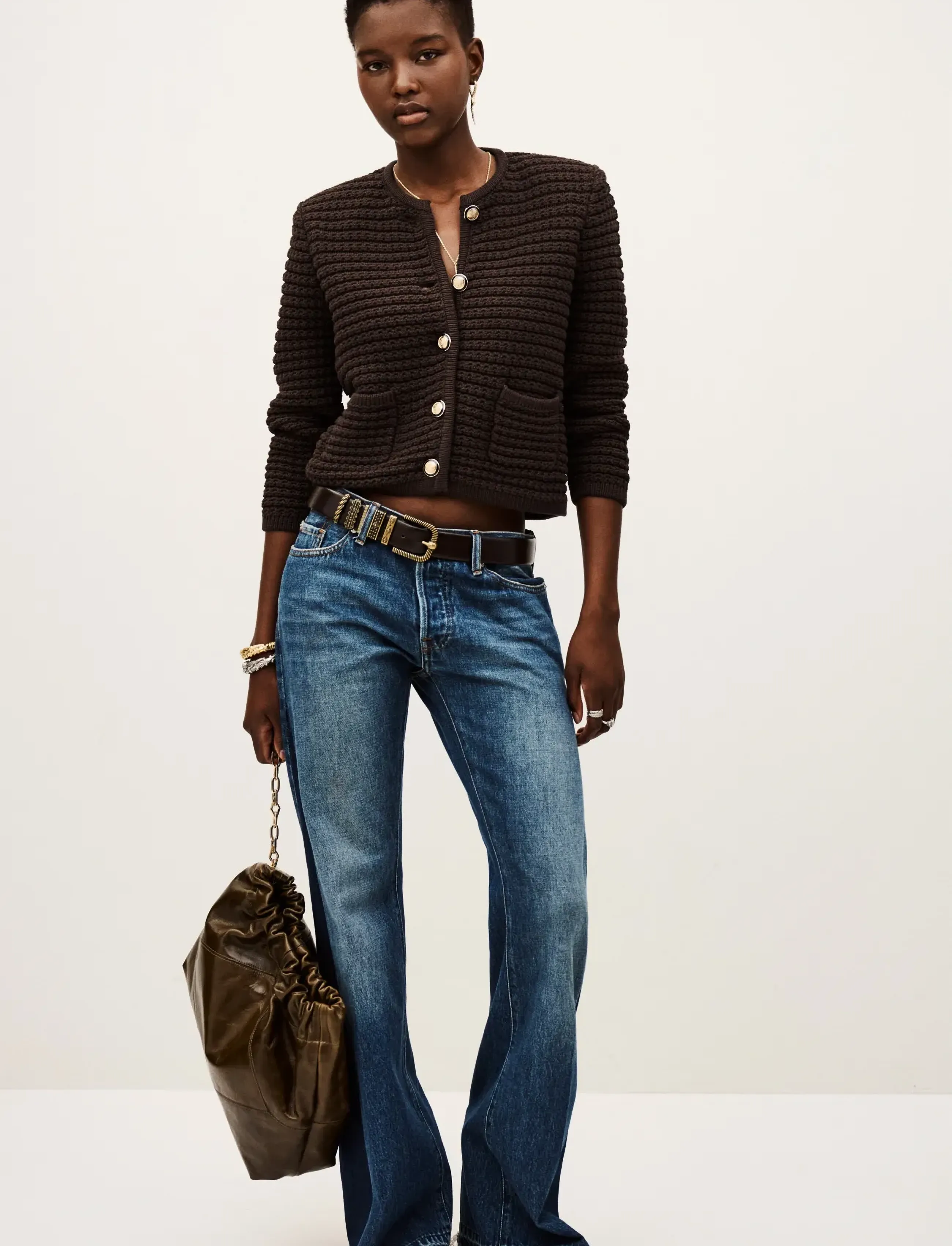 ba&sh - CARDIGAN GASPARD - chocolate - 3