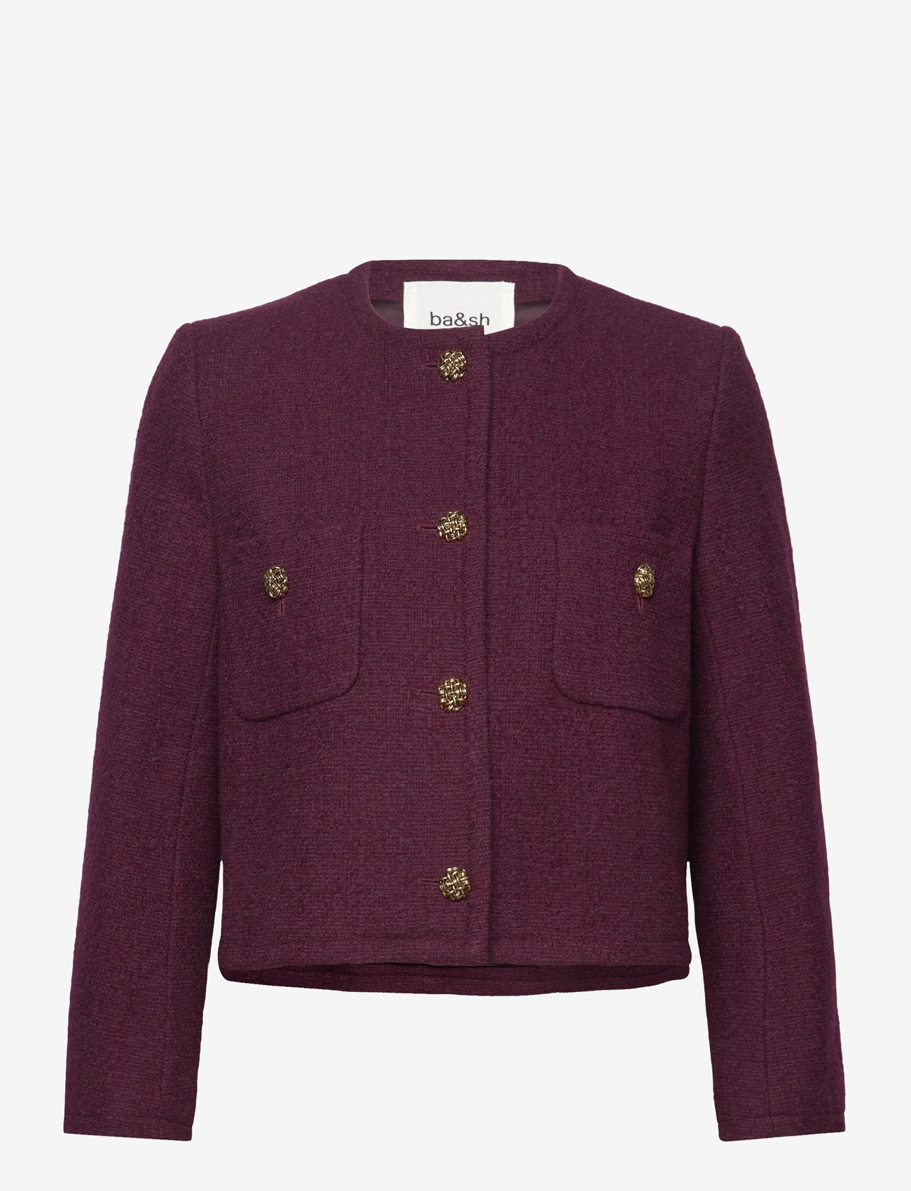 ba&sh - JACKET MEREDITH - talvejoped - bordeaux - 0