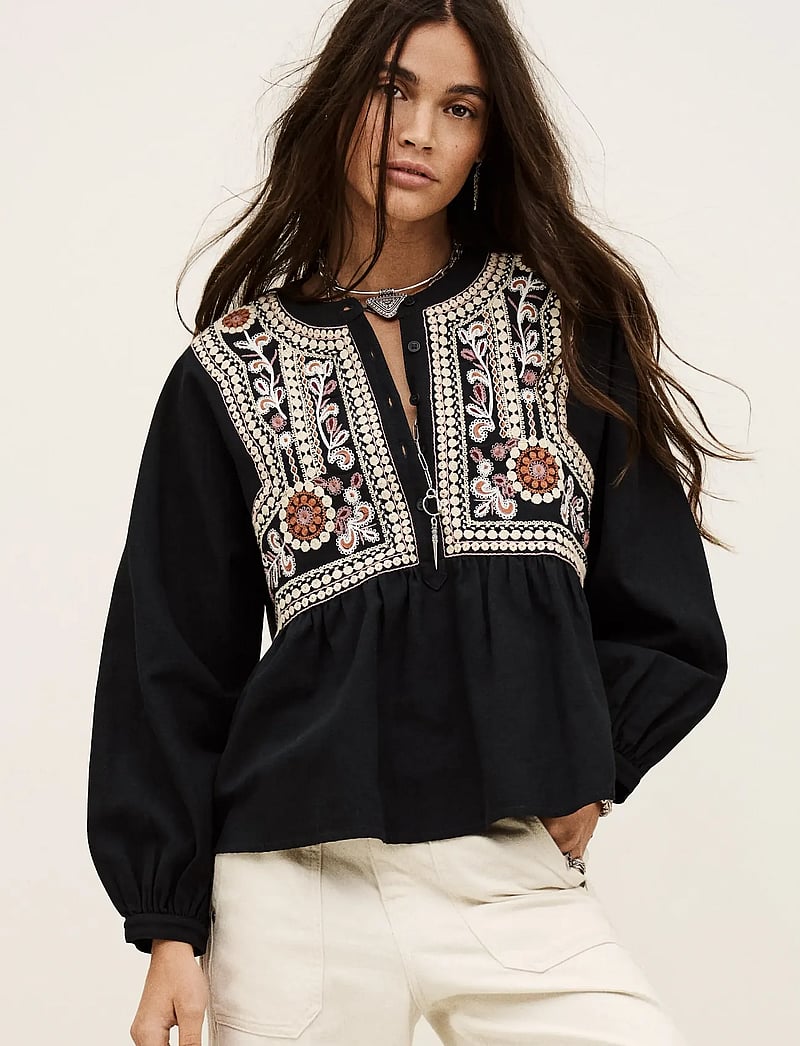 ba&sh - TOP ALEC - bluzki z długimi rękawami - carbon - 0