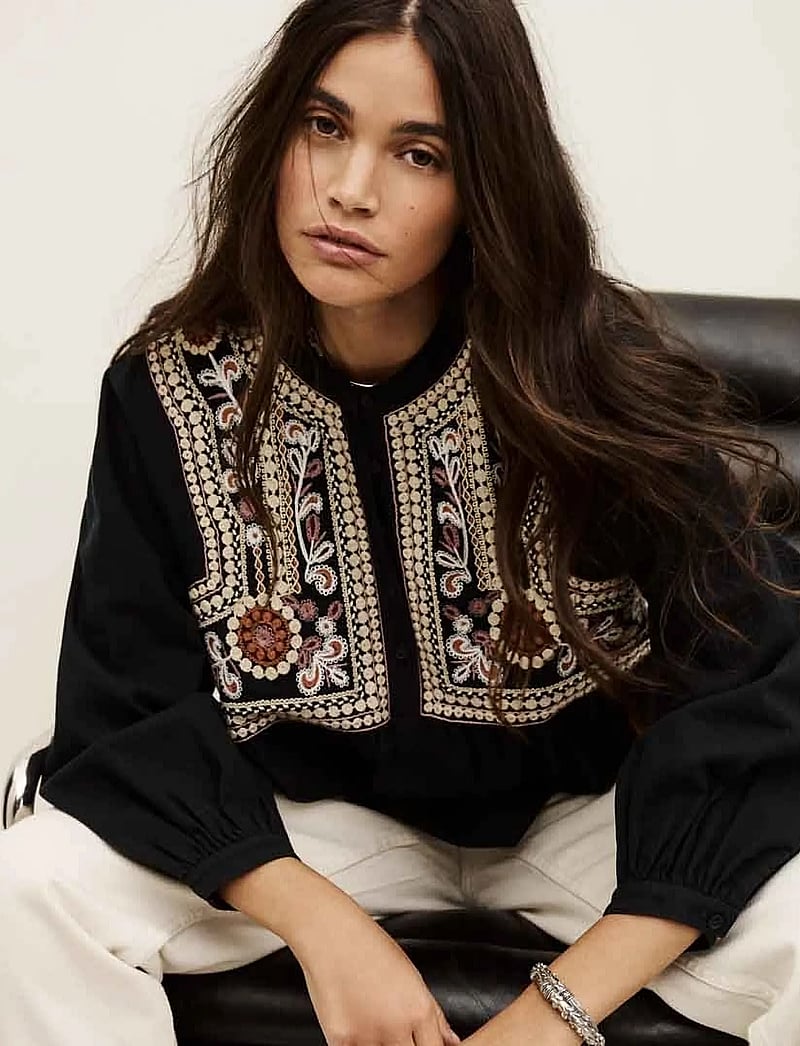 ba&sh - TOP ALEC - bluzki z długimi rękawami - carbon - 4