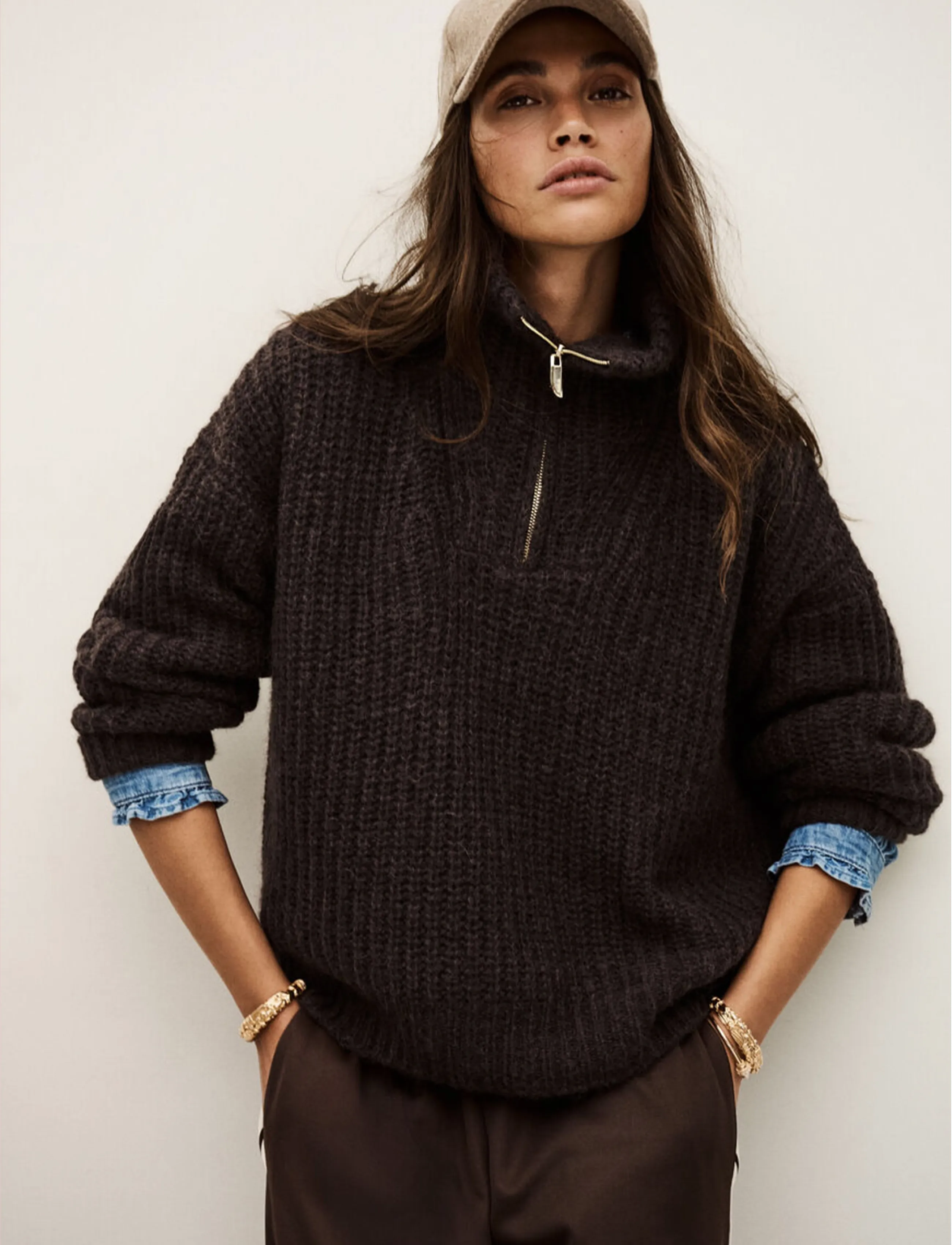 ba&sh - JUMPER BELTANE - striktrøjer - brown - 0