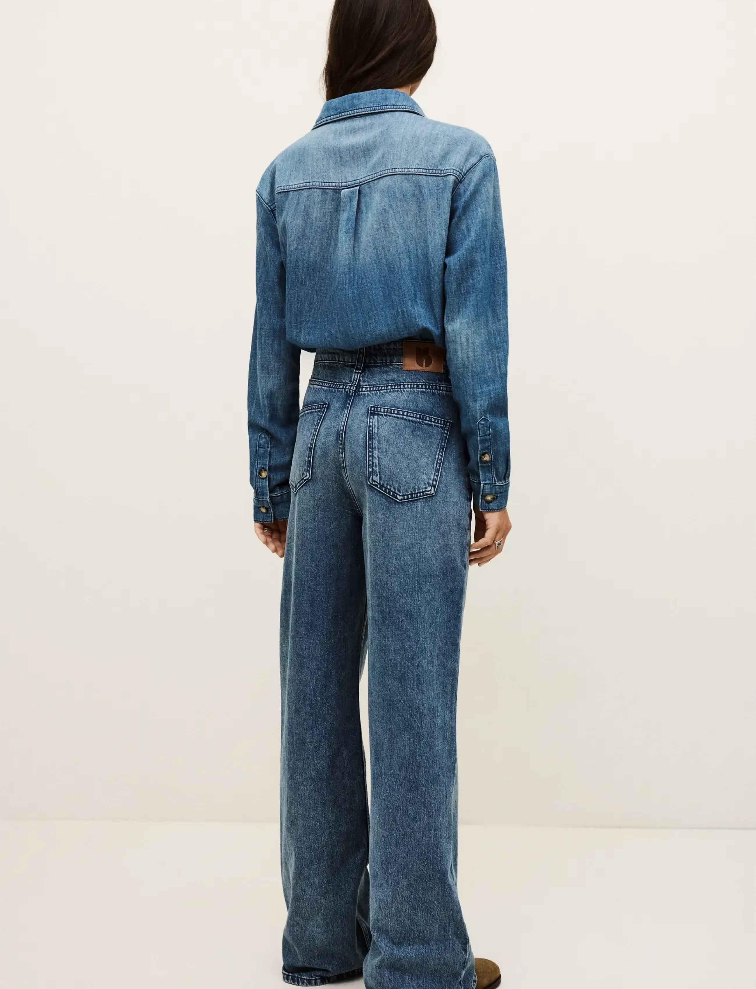 ba&sh - COMBINAISON BLOOM - buksedragter - bluejeans - 5