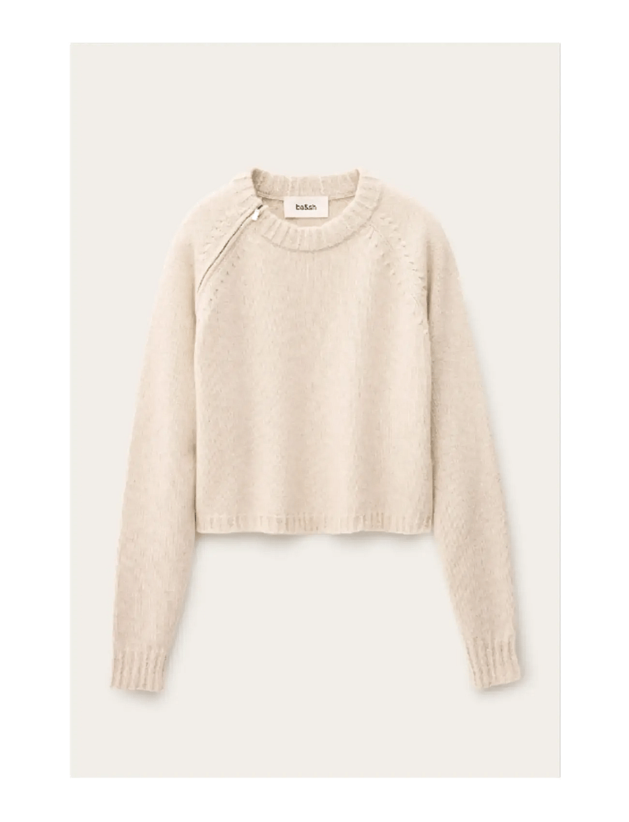 ba&sh - JUMPER CORVY - cashmere - beige - 1