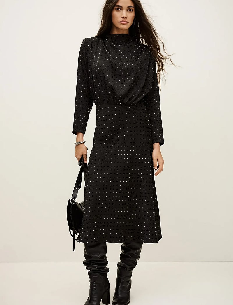 ba&sh - ROBE DELLIA - midi dresses - black - 0