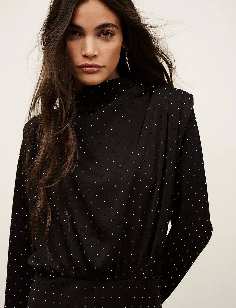 ba&sh - ROBE DELLIA - midi dresses - black - 4