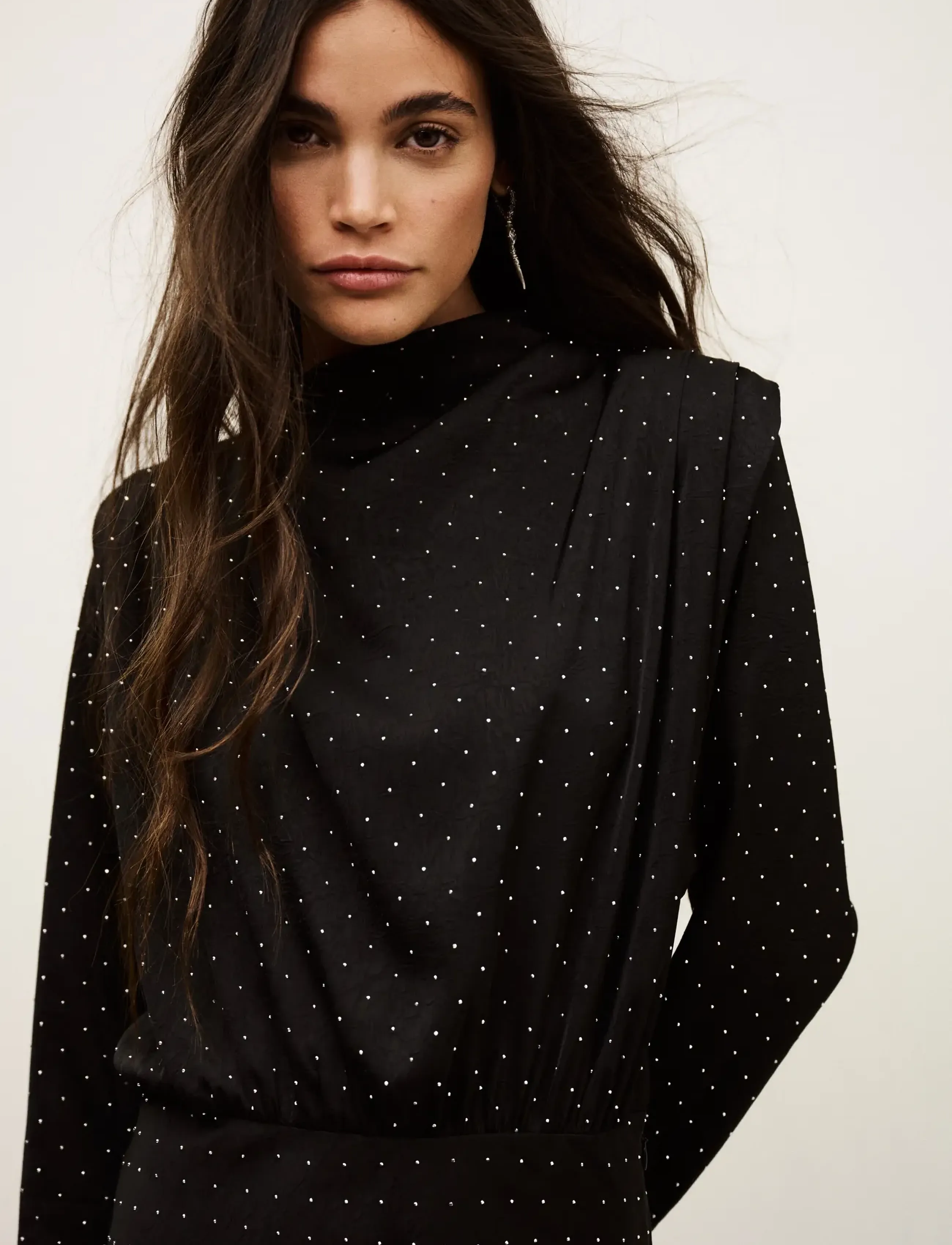 ba&sh - ROBE DELLIA - midi garuma kleitas - black - 4