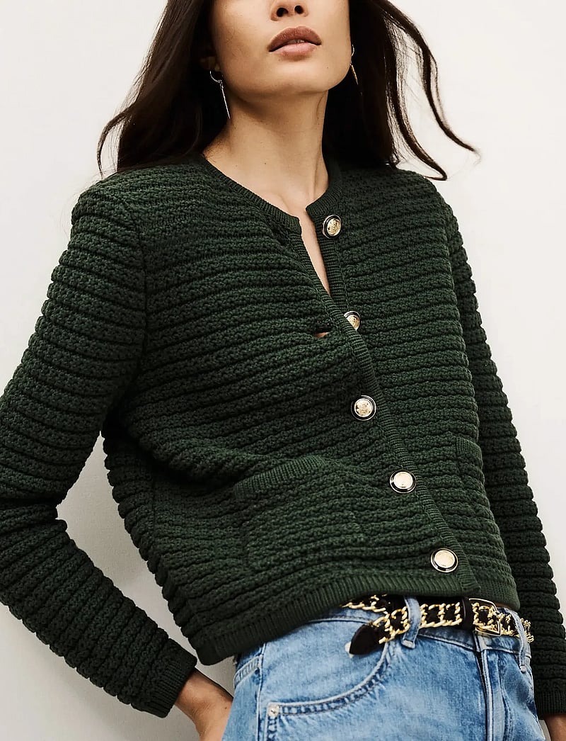 ba&sh - CARDIGAN GASPARD - neuletakit - green - 0