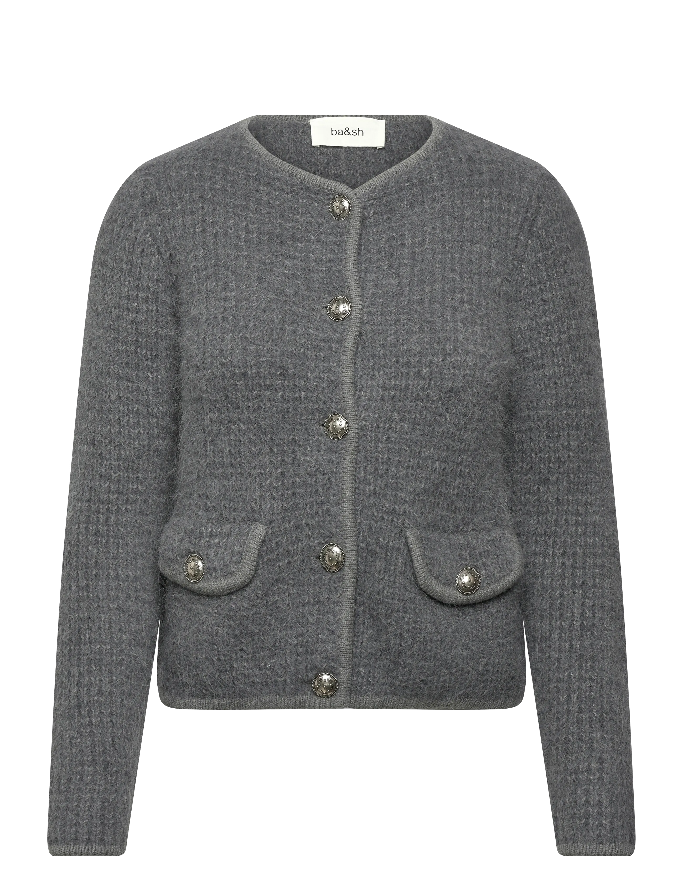 ba&sh WAISTCOAT HARRY - Strickmode - ANTHRACITE / grey