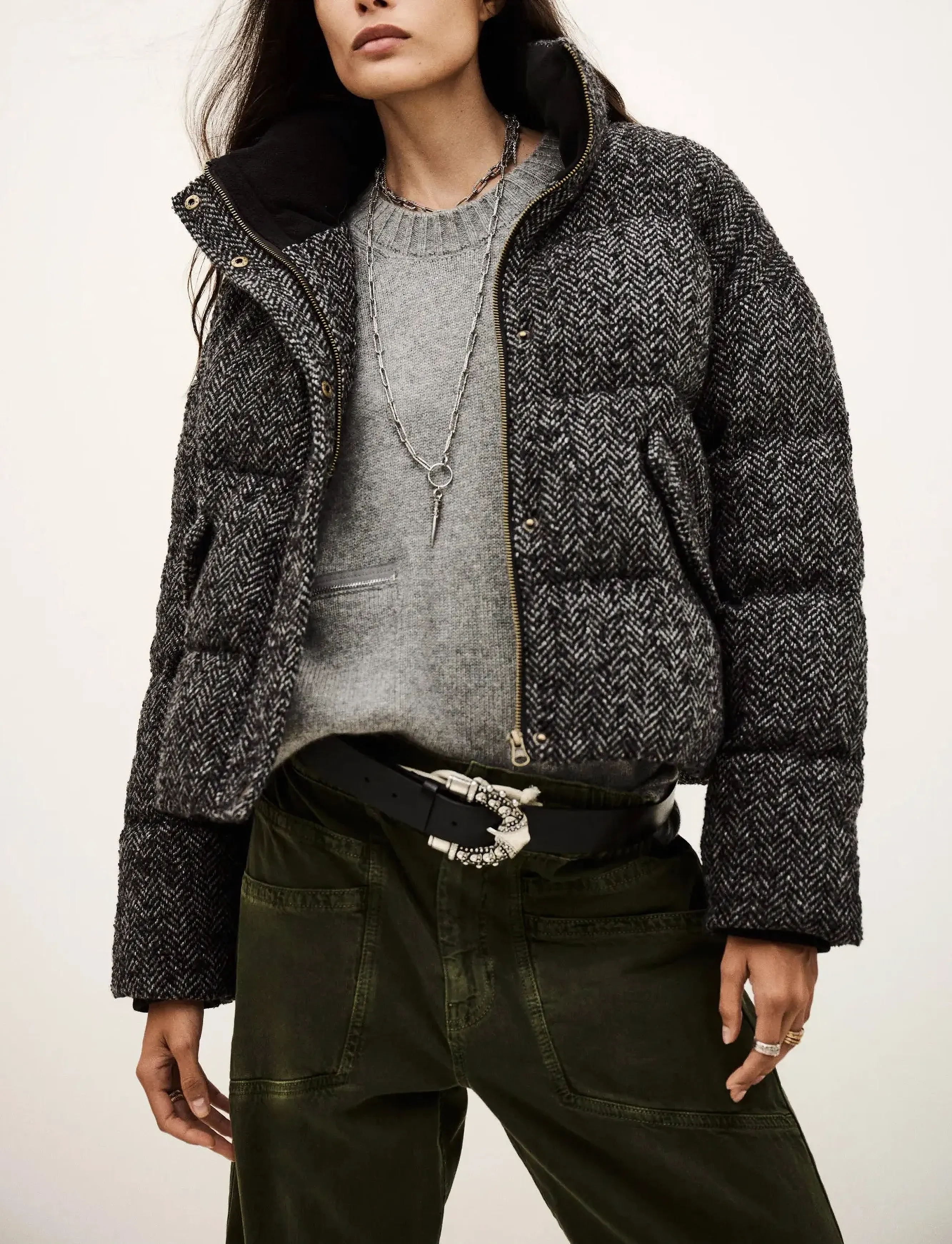 ba&sh COAT HIDI - Tøj - ANTHRACITE / grey