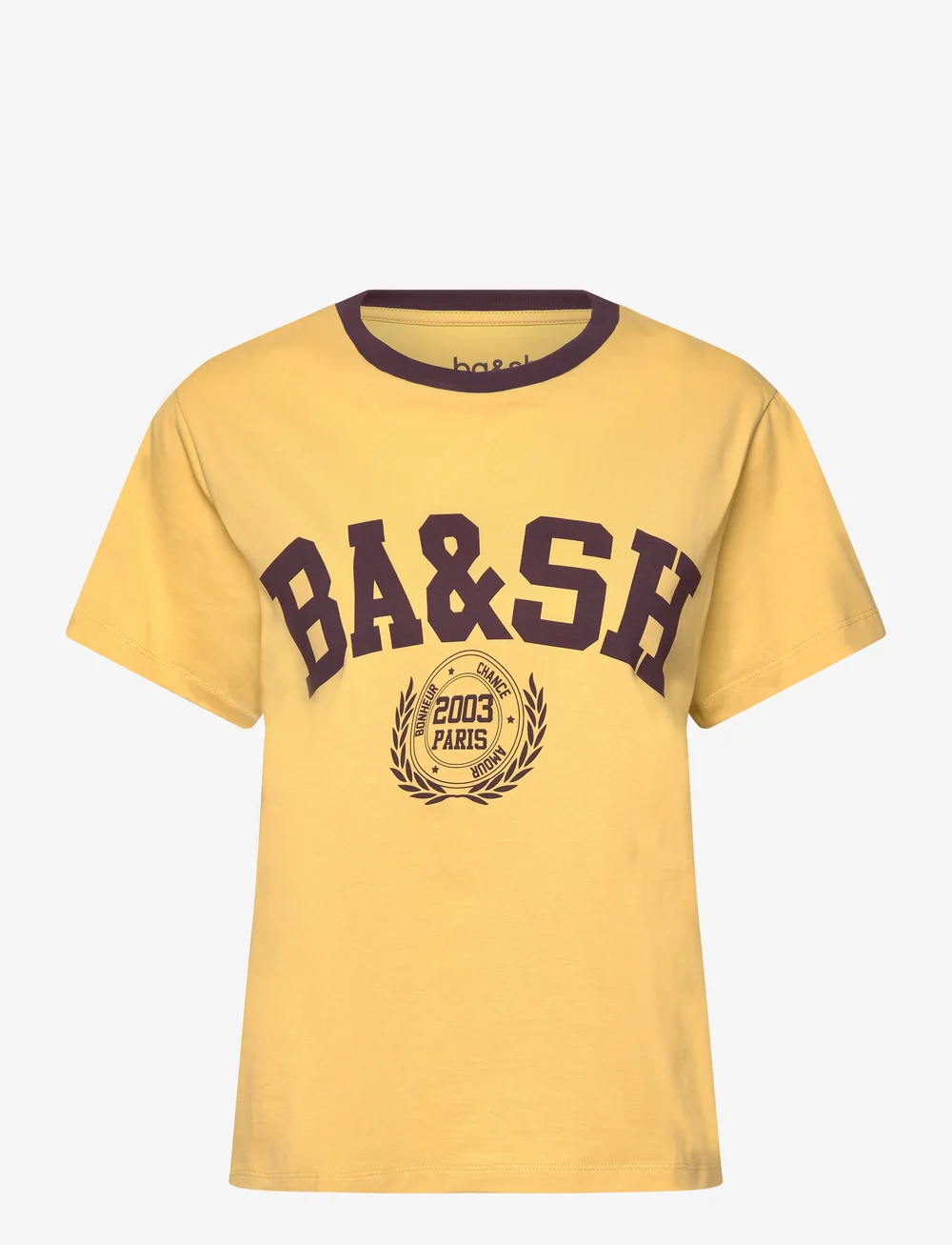 ba&sh - TSHIRT IONI - t-shirts - yellow - 1