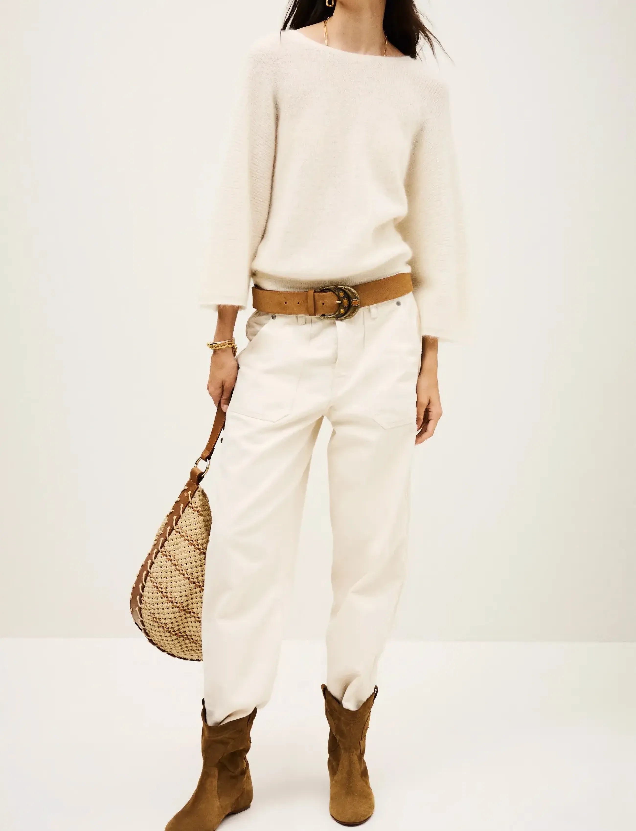 ba&sh Jumper Isaac, 38, Knitwear, Creme - Cardigans, Frauen