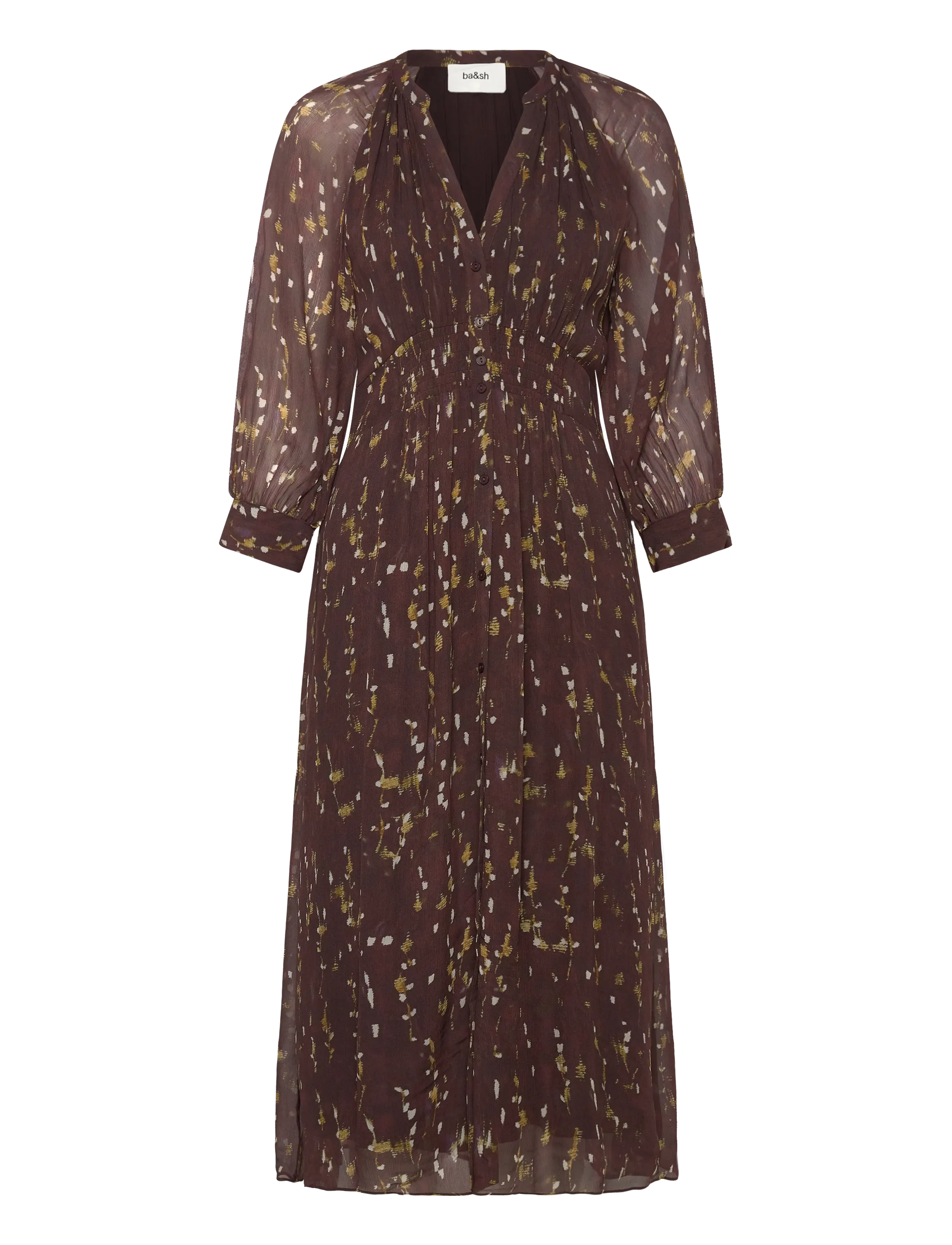 ba&sh DRESS KARLA - ba&sh - CHOCOLAT / brown