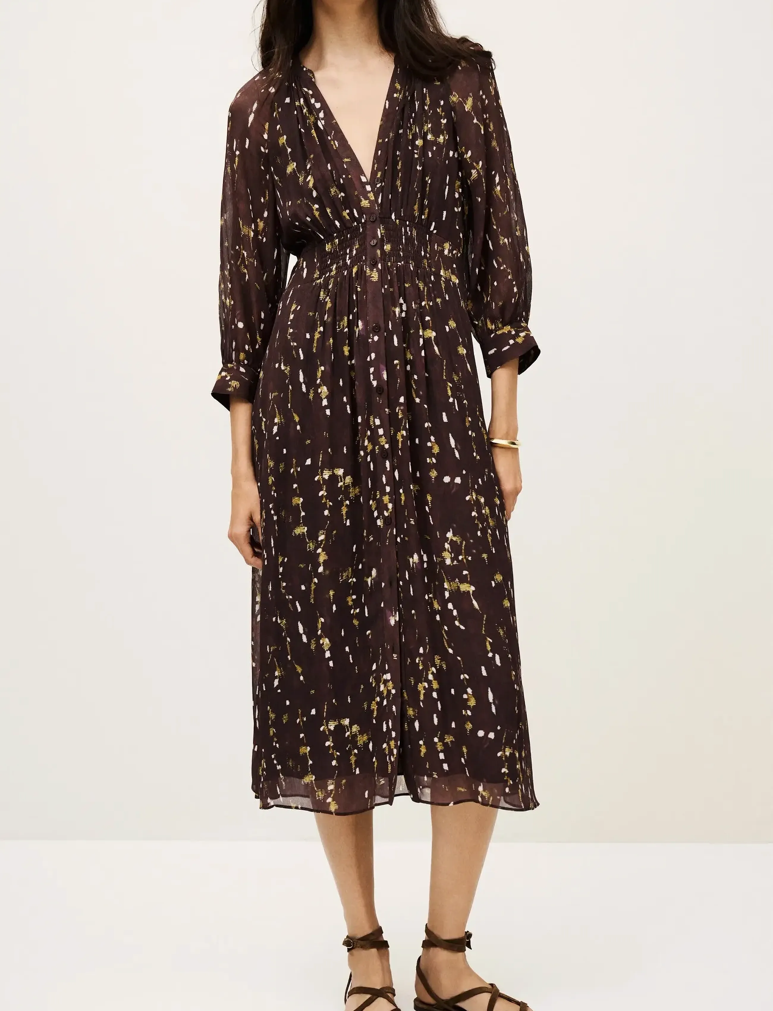 ba&sh DRESS KARLA - Tøj - CHOCOLAT / brown