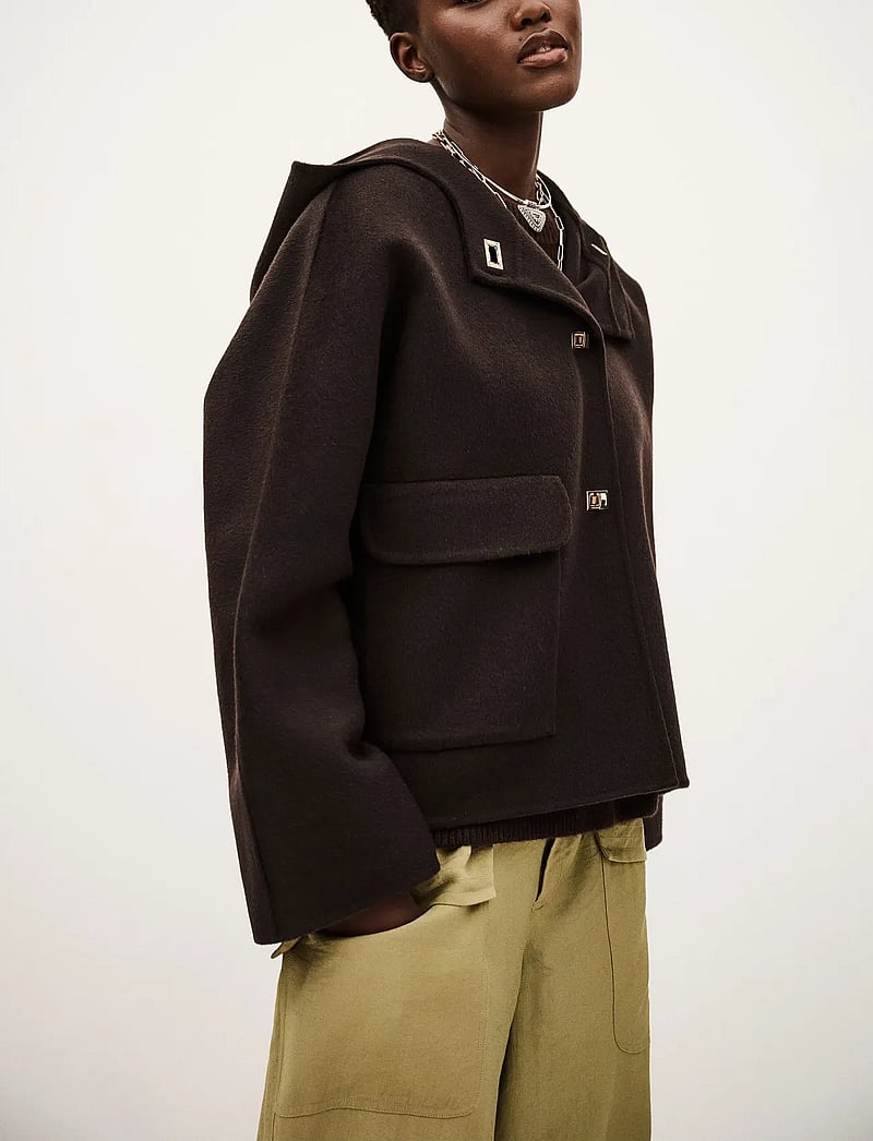 ba&sh - JACKET KOVE - vestes - chocolat - 0