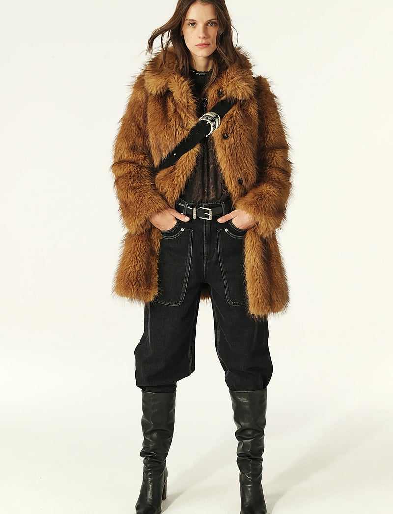 ba&sh - COAT LESTOR - fuskpäls - beige - 0