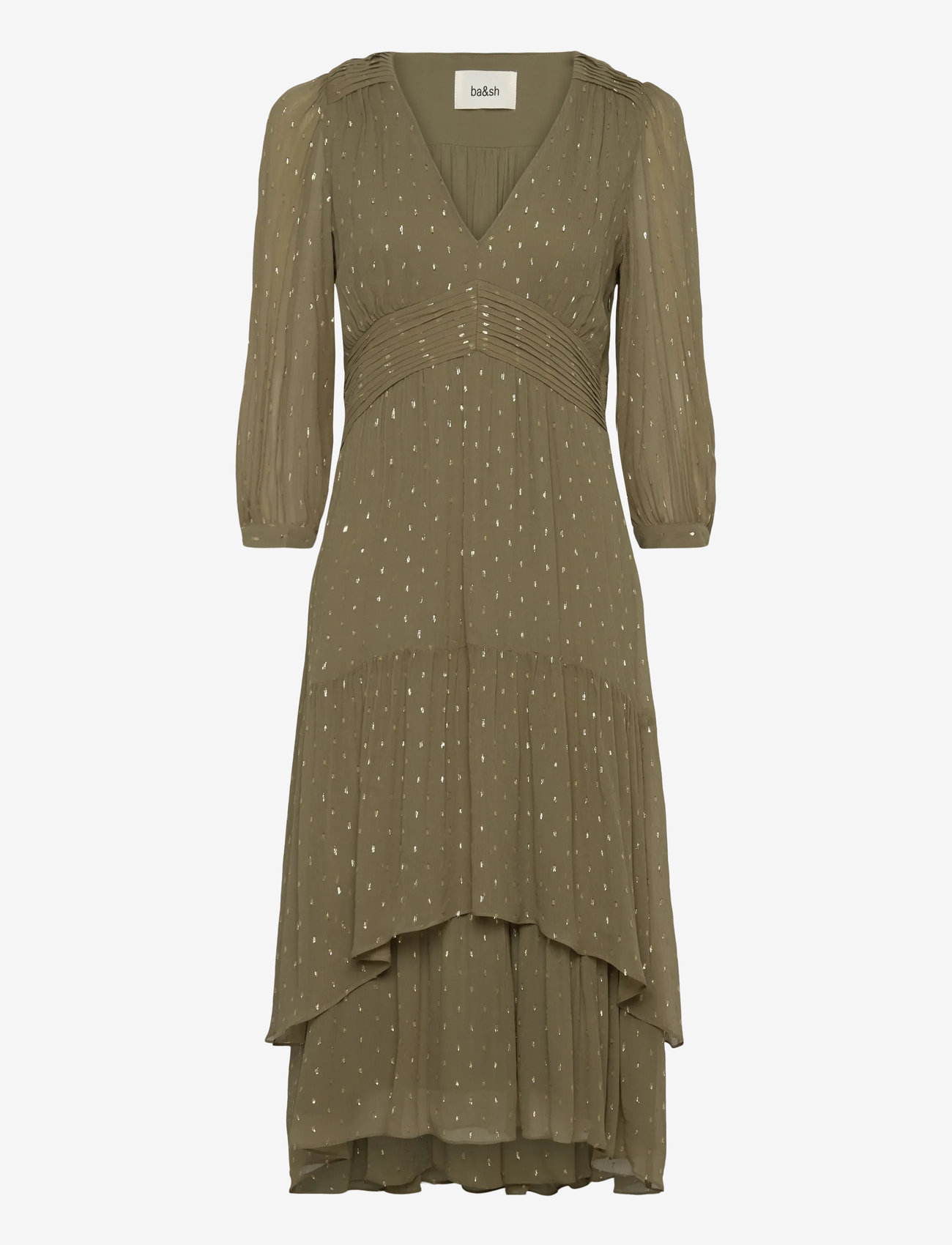 ba&sh - DRESS MAIA - midiklänningar - kaki - 1