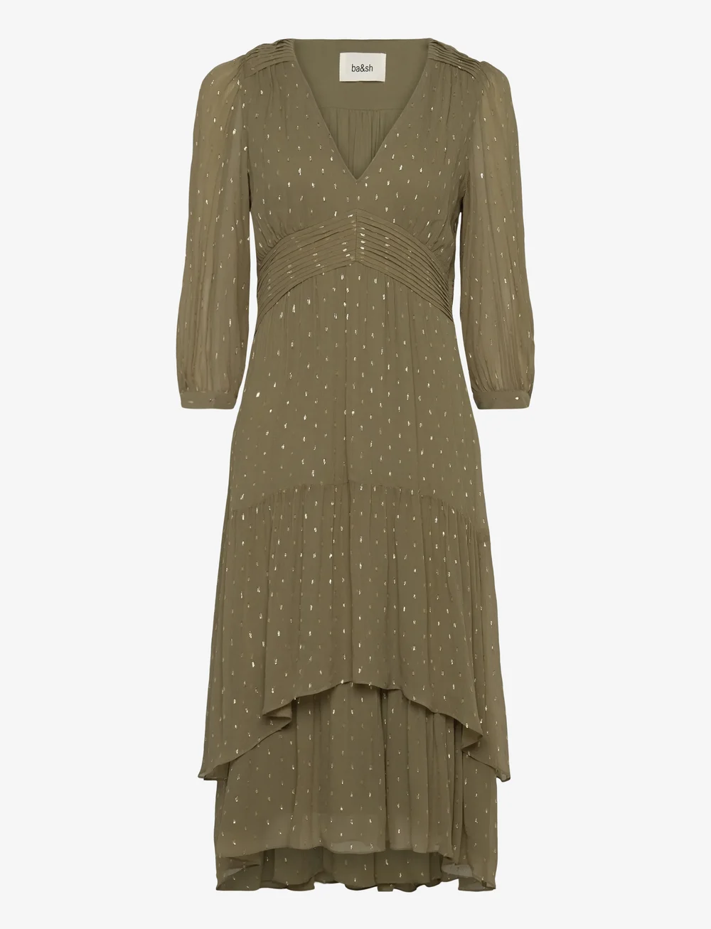 ba&sh - DRESS MAIA - midiklänningar - kaki - 1