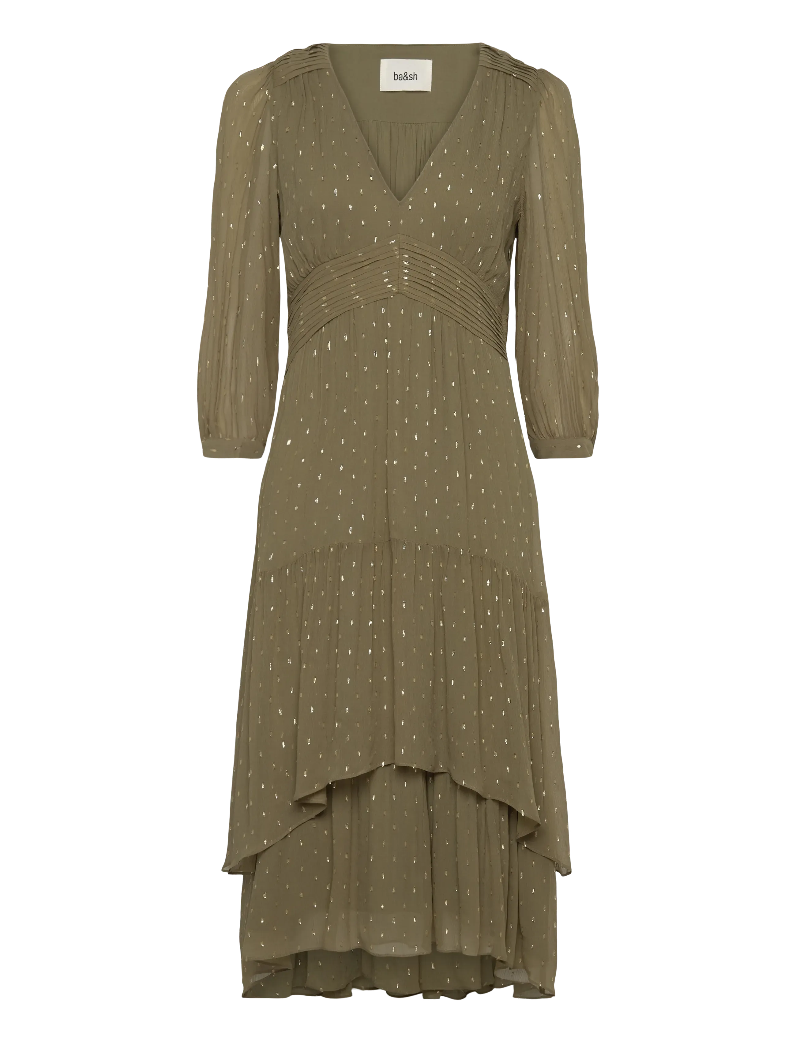 ba&sh - DRESS MAIA - midi-kleider - kaki - 1
