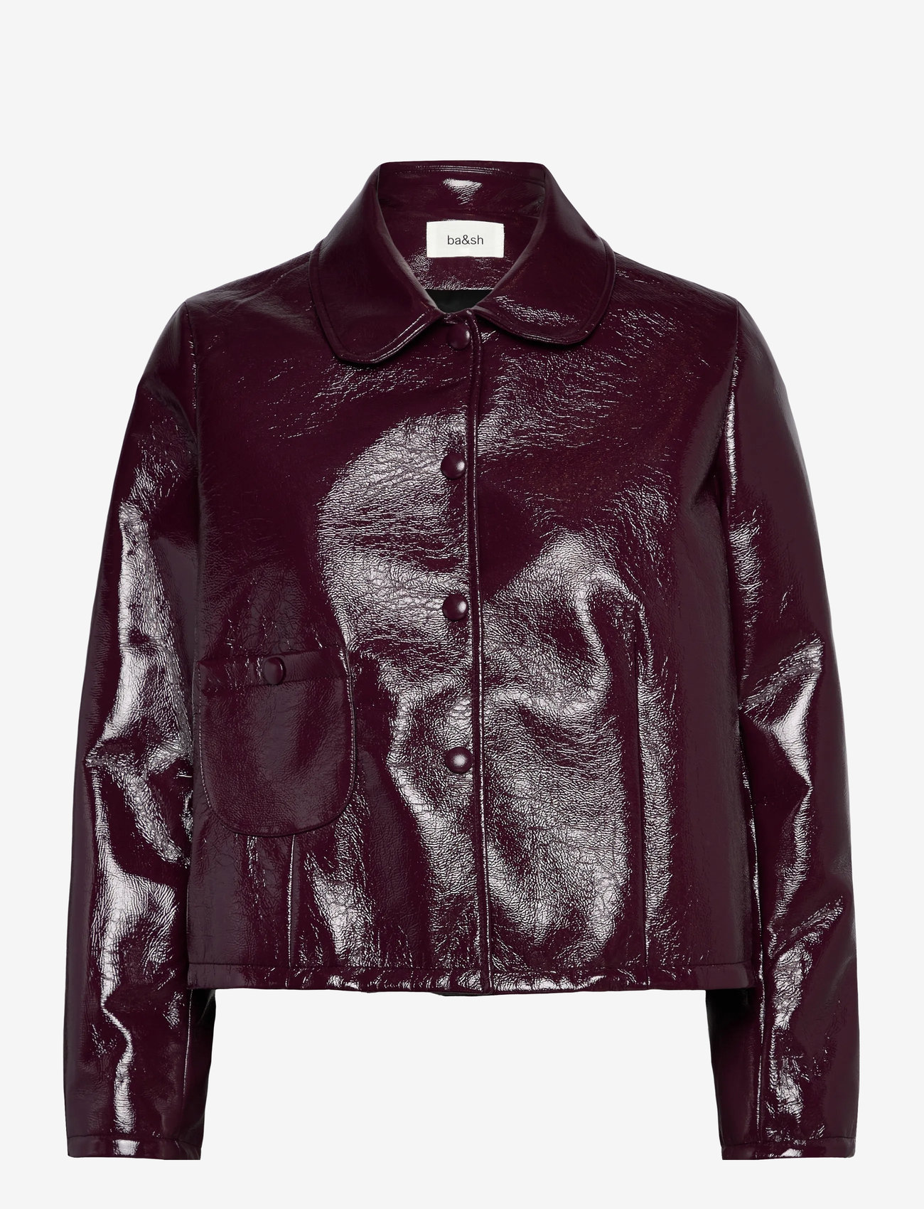 ba&sh - JACKET MEELOS - nahktagid - bordeaux - 0