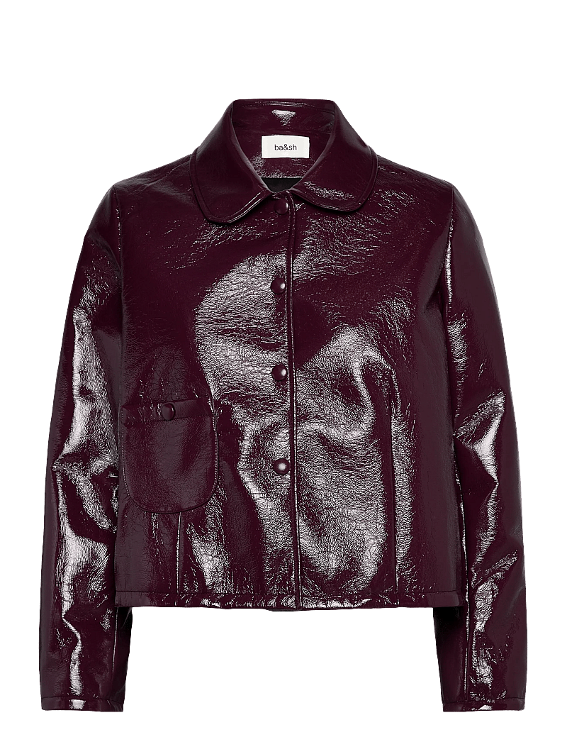 ba&sh - JACKET MEELOS - nahkatakit - bordeaux - 0