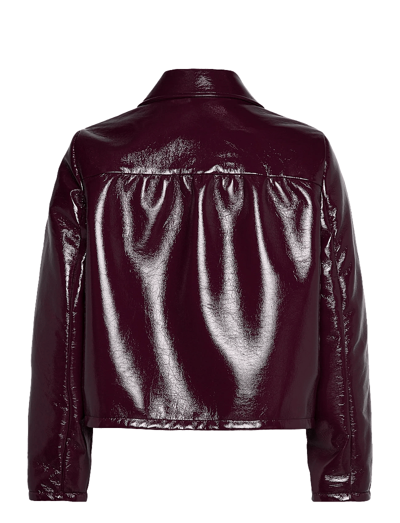 ba&sh - JACKET MEELOS - nahkatakit - bordeaux - 1