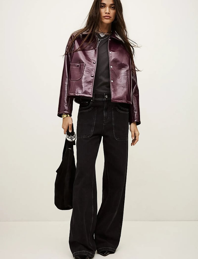 ba&sh - JACKET MEELOS - spring jackets - bordeaux - 0