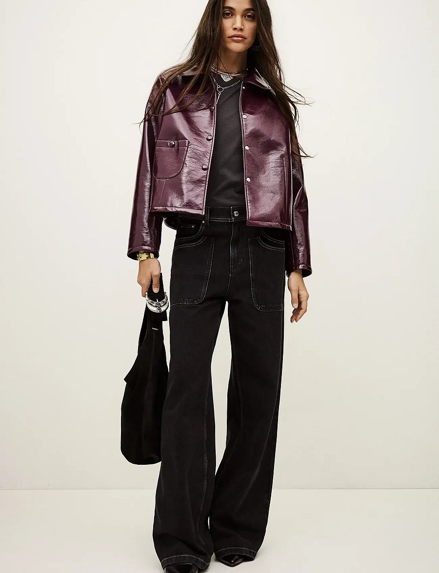 ba&sh - JACKET MEELOS - kevadjoped - bordeaux - 0