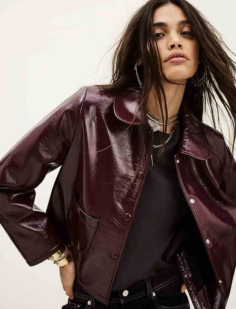ba&sh - JACKET MEELOS - spring jackets - bordeaux - 5