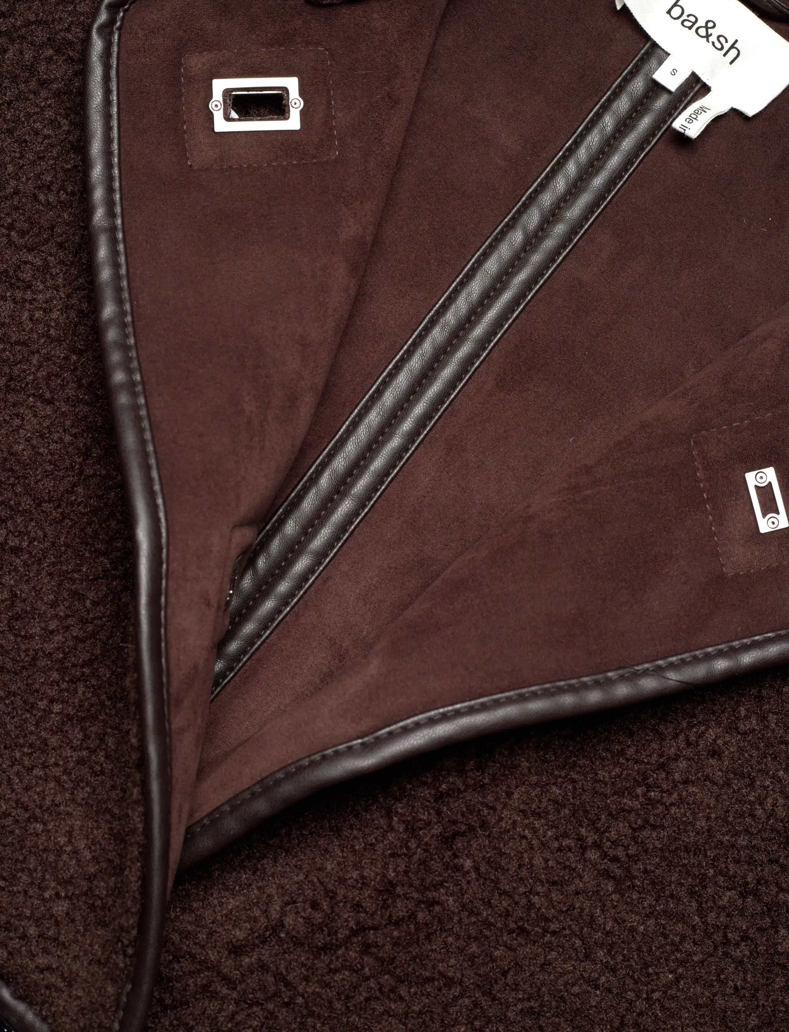 ba&sh - MANTEAU MILLIE - jassen - chocolate - 3