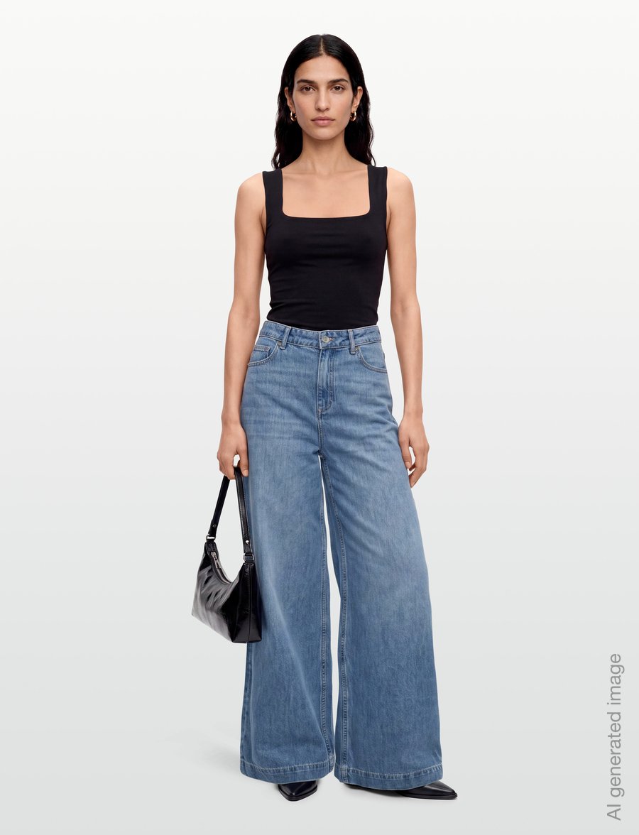 ba&sh - JEANS MUSC - wide leg jeans - blue - 0