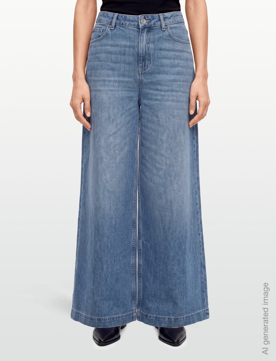 ba&sh - JEANS MUSC - wide leg jeans - blue - 3