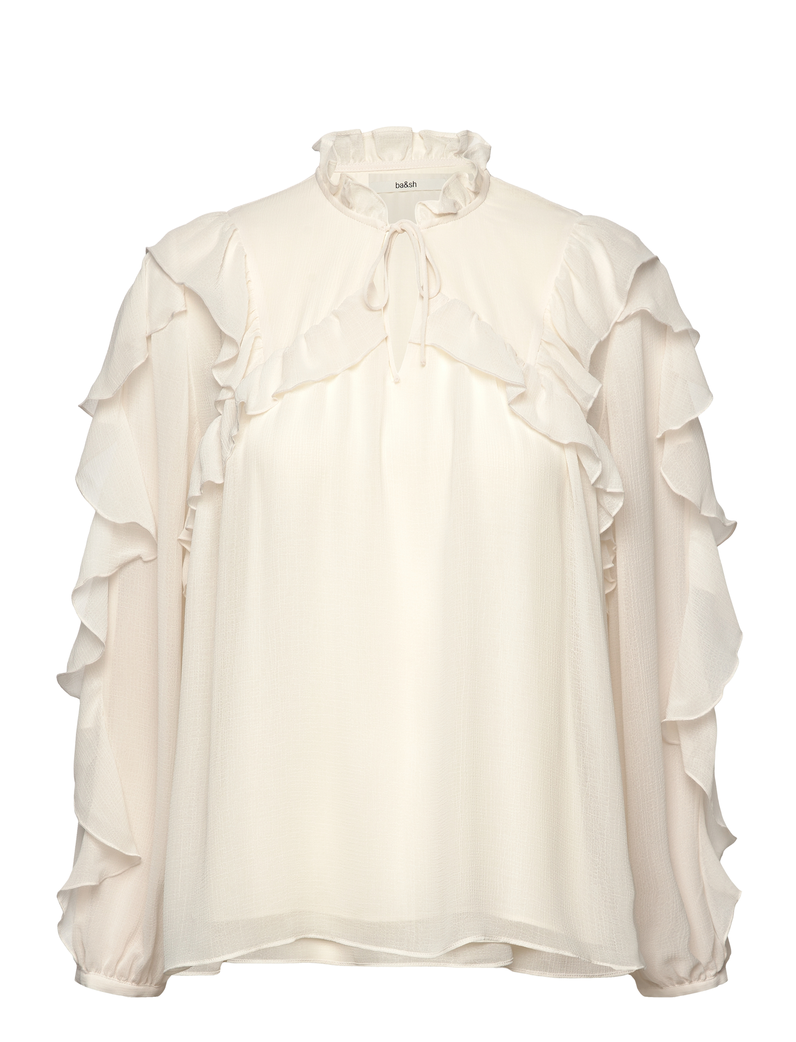 ba&sh Blouse Nils, 36, Blouses, Creme - Long-sleeved, Frauen