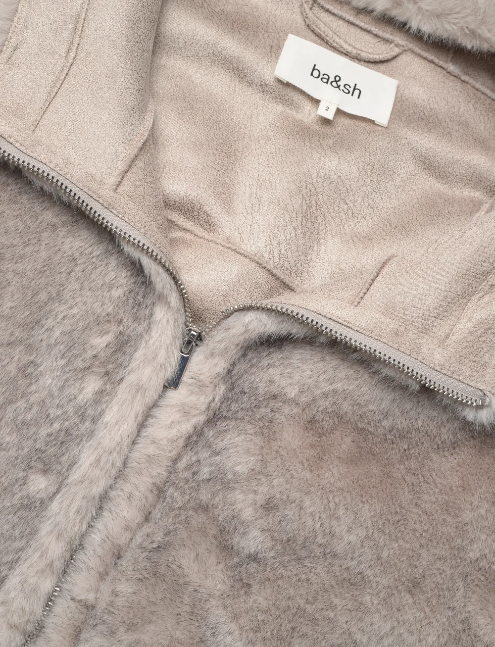 ba&sh - COAT PANDY - ullkappor - grey - 2