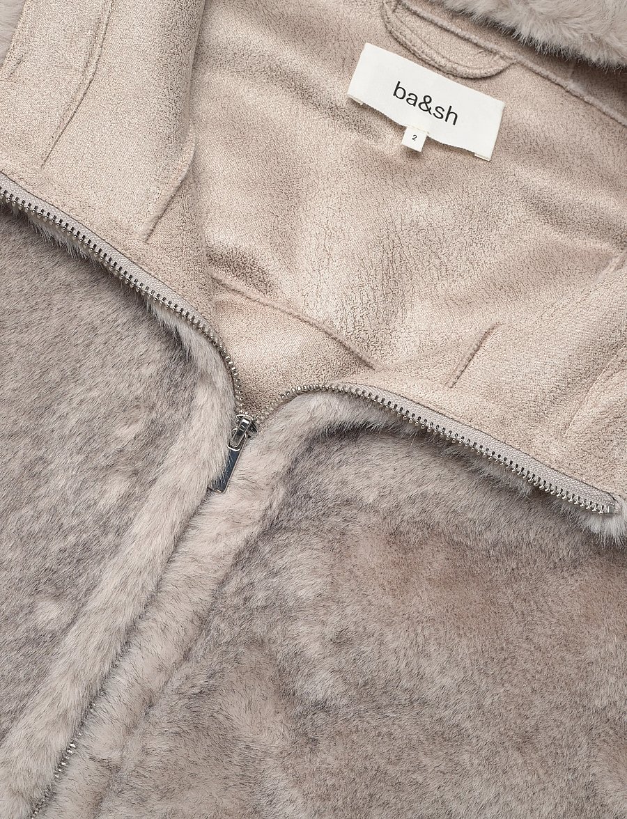 ba&sh - COAT PANDY - uldfrakker - grey - 4