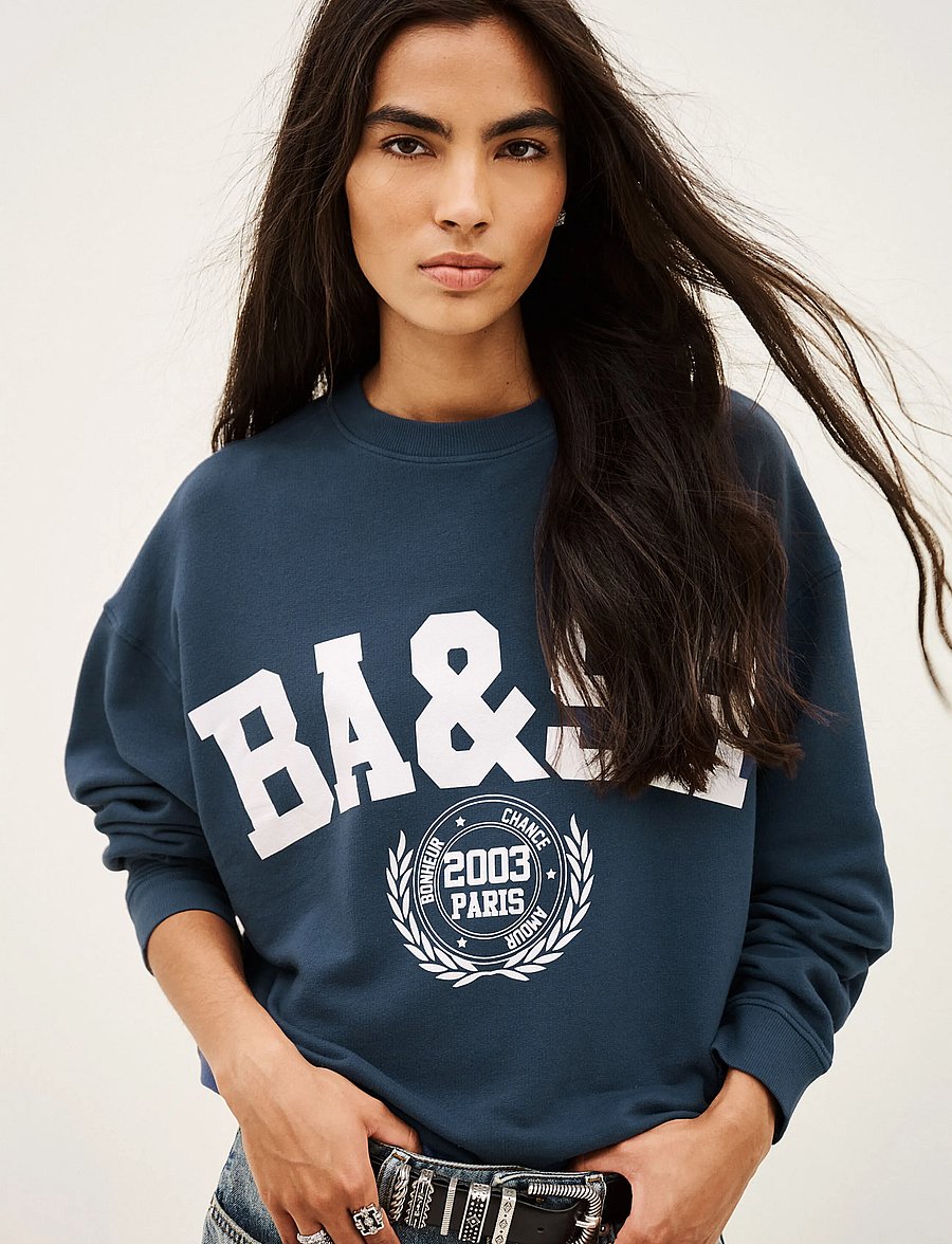 ba&sh - SWEATSHIRT BENJAMIN - hverdags stil - blue - 3