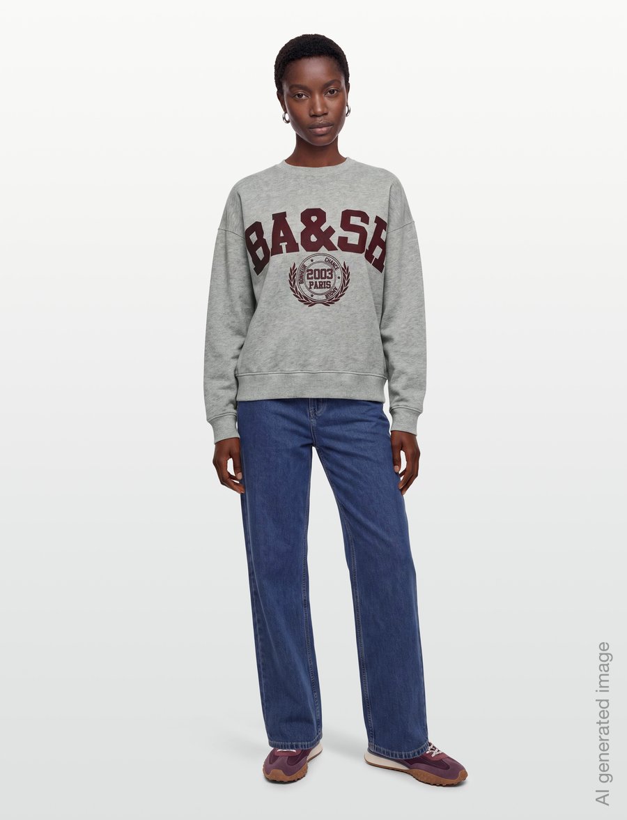 ba&sh - SWEATSHIRT BENJAMIN - sweatshirts - grey - 0
