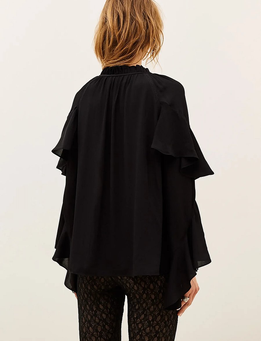 ba&sh - BLOUSE BETTY - långärmade blusar - black - 2