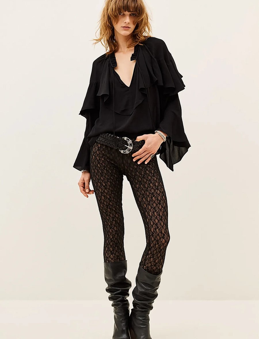 ba&sh - BLOUSE BETTY - långärmade blusar - black - 3