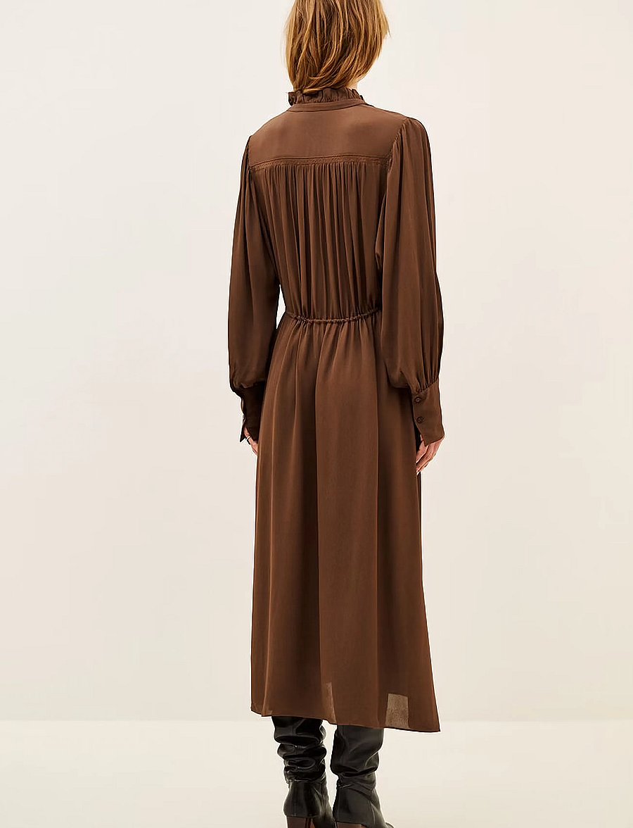 ba&sh - DRESS BRUNA - midiklänningar - red - 2