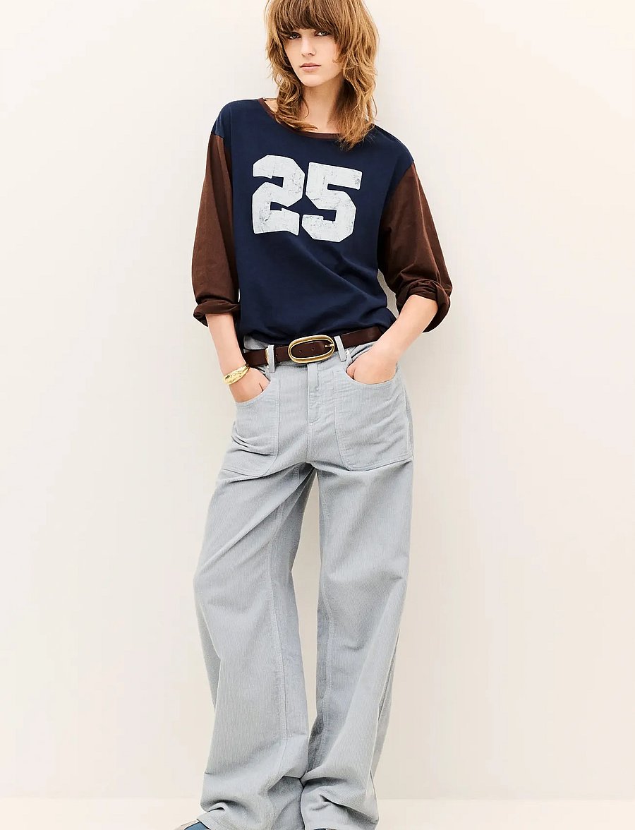 ba&sh - T-SHIRT CORTOT - långärmade toppar - blue - 4