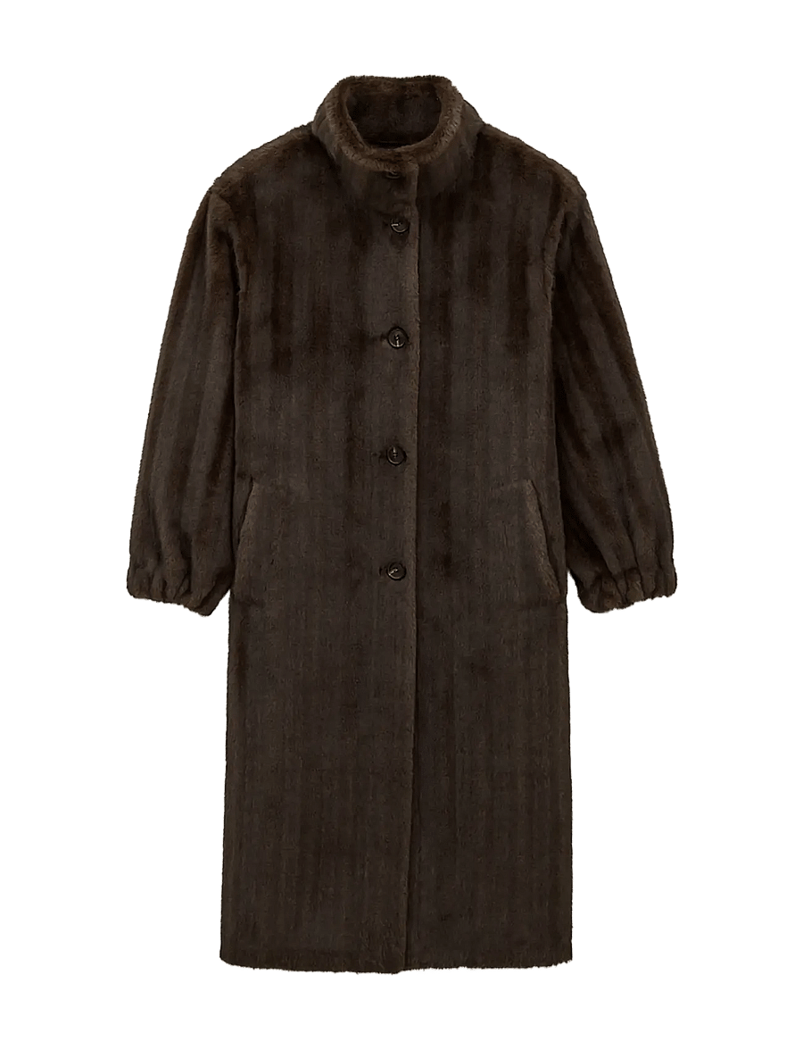 ba&sh - COAT DAMLA - faux fur - red - 1