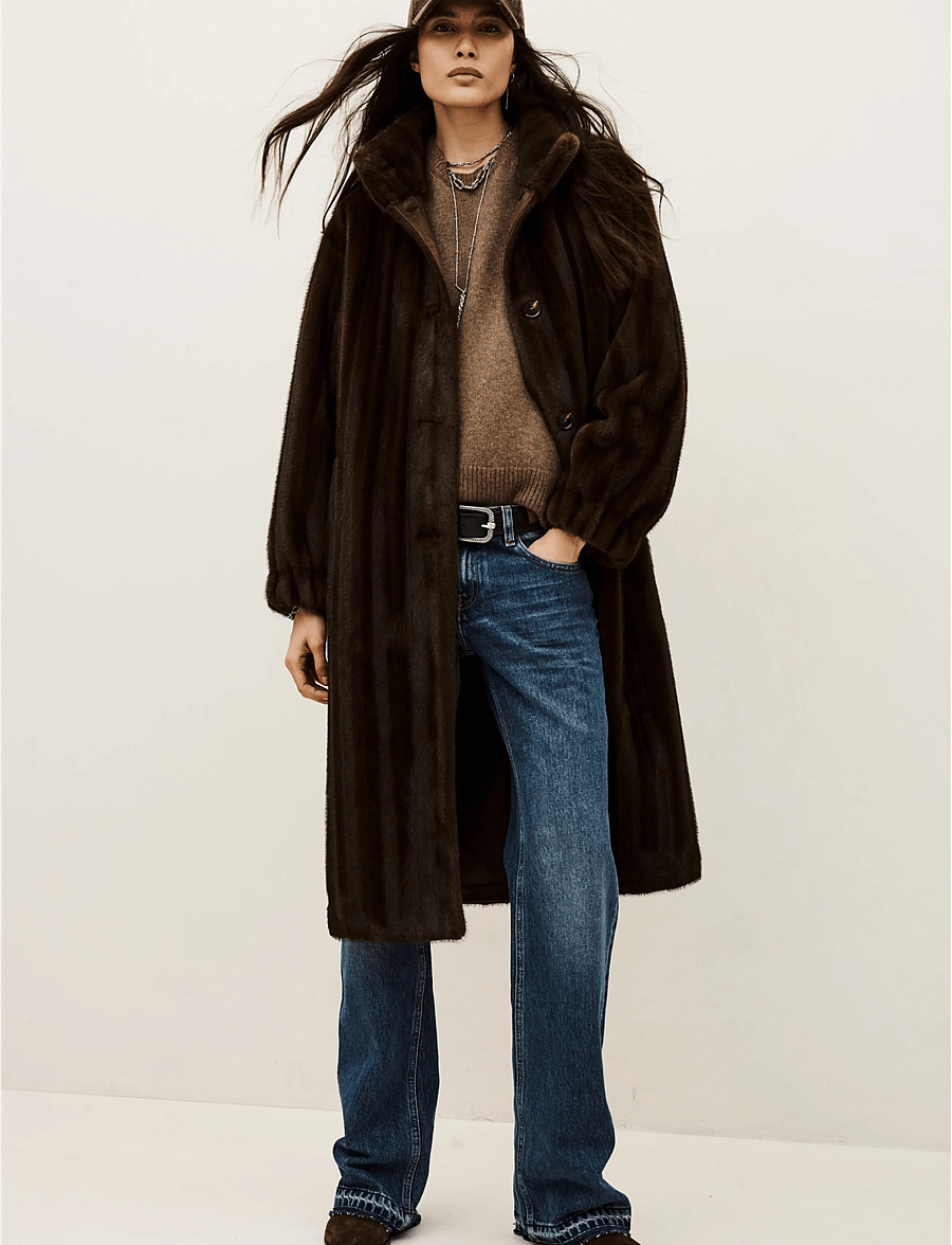 ba&sh - COAT DAMLA - faux fur - red - 0