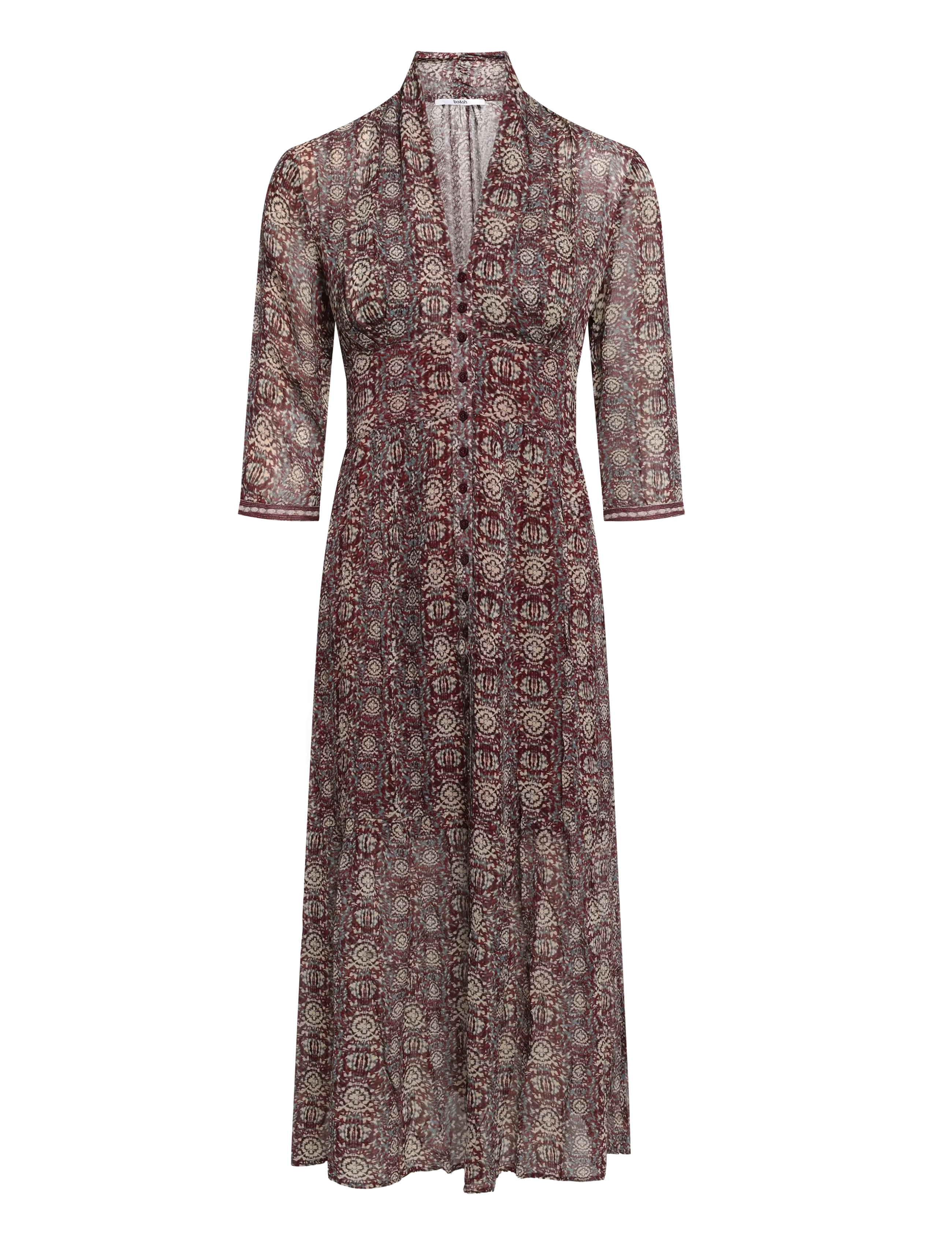 ba&sh - DRESS DAZZLE - maxikleider - burgundy - 1