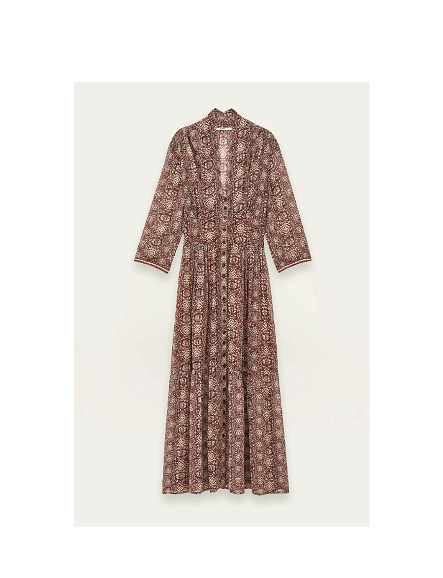 ba&sh - DRESS DAZZLE - maxi kjoler - burgundy - 1
